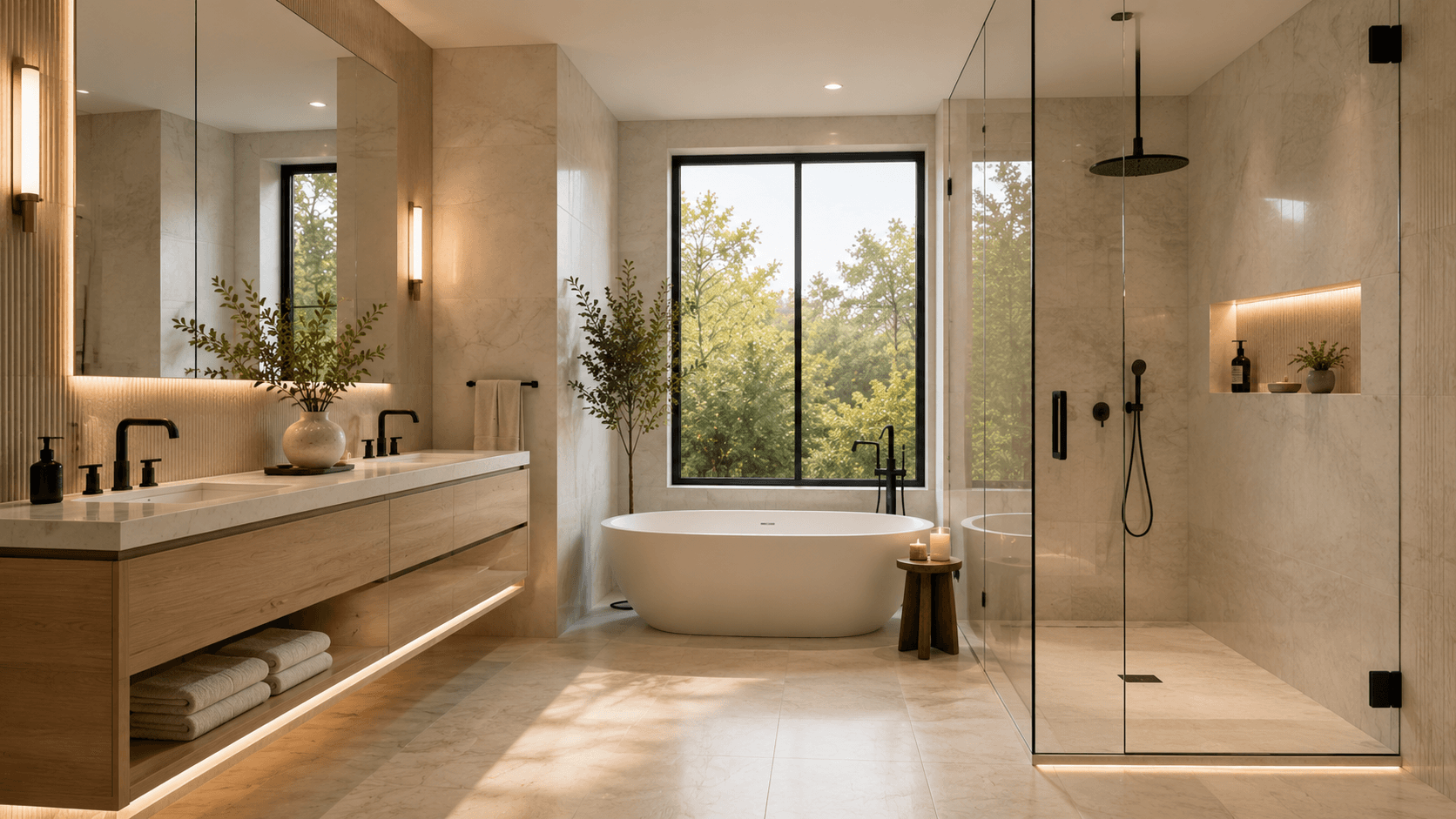 Bathroom renovation by Gabriele Contracting.