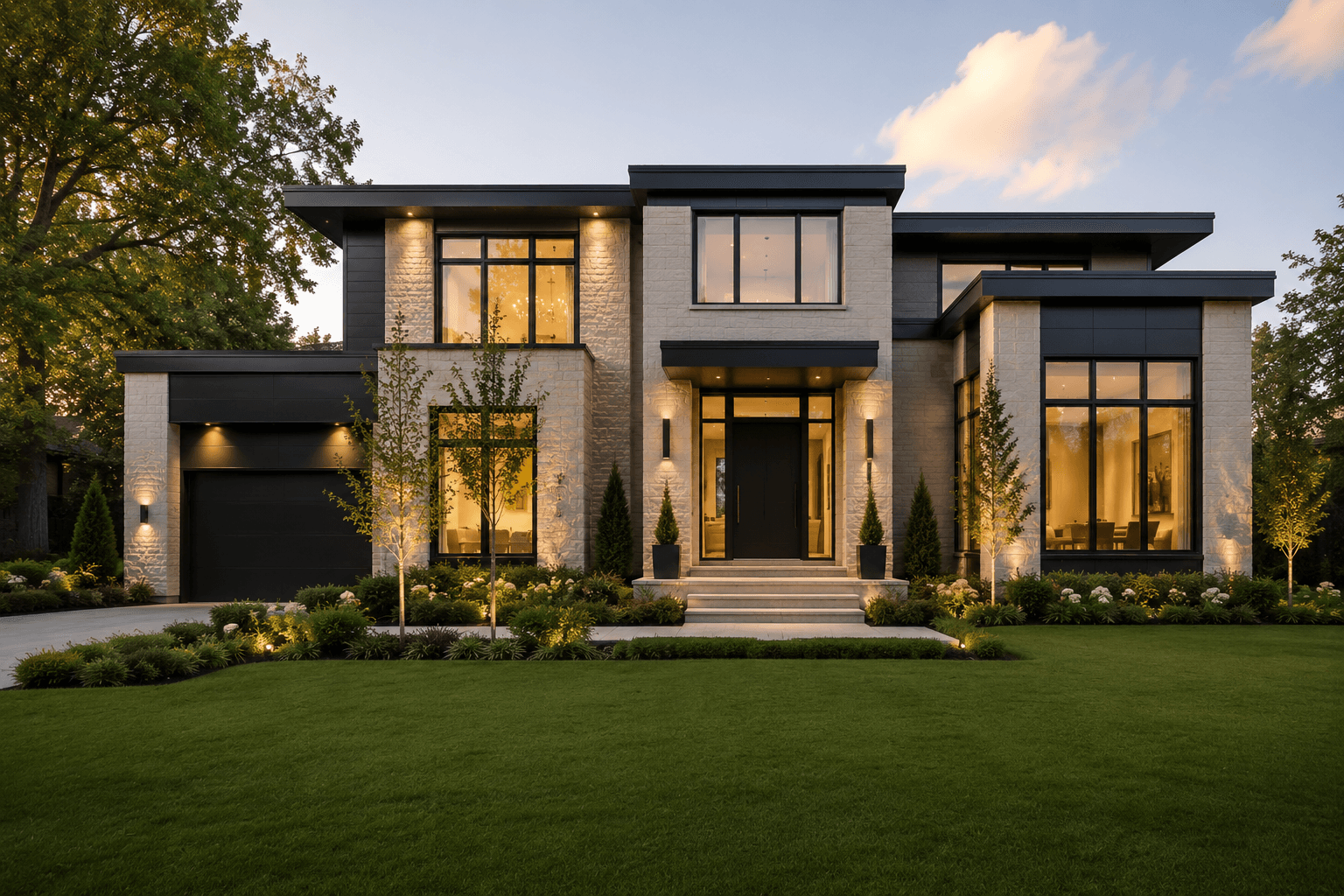 Custom built home by Gabriele Contracting.